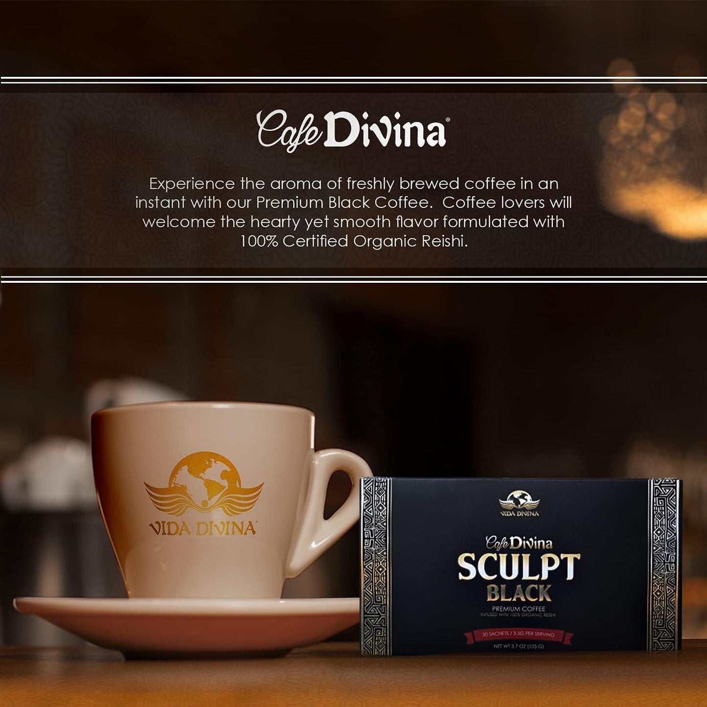 Esculpir café negro